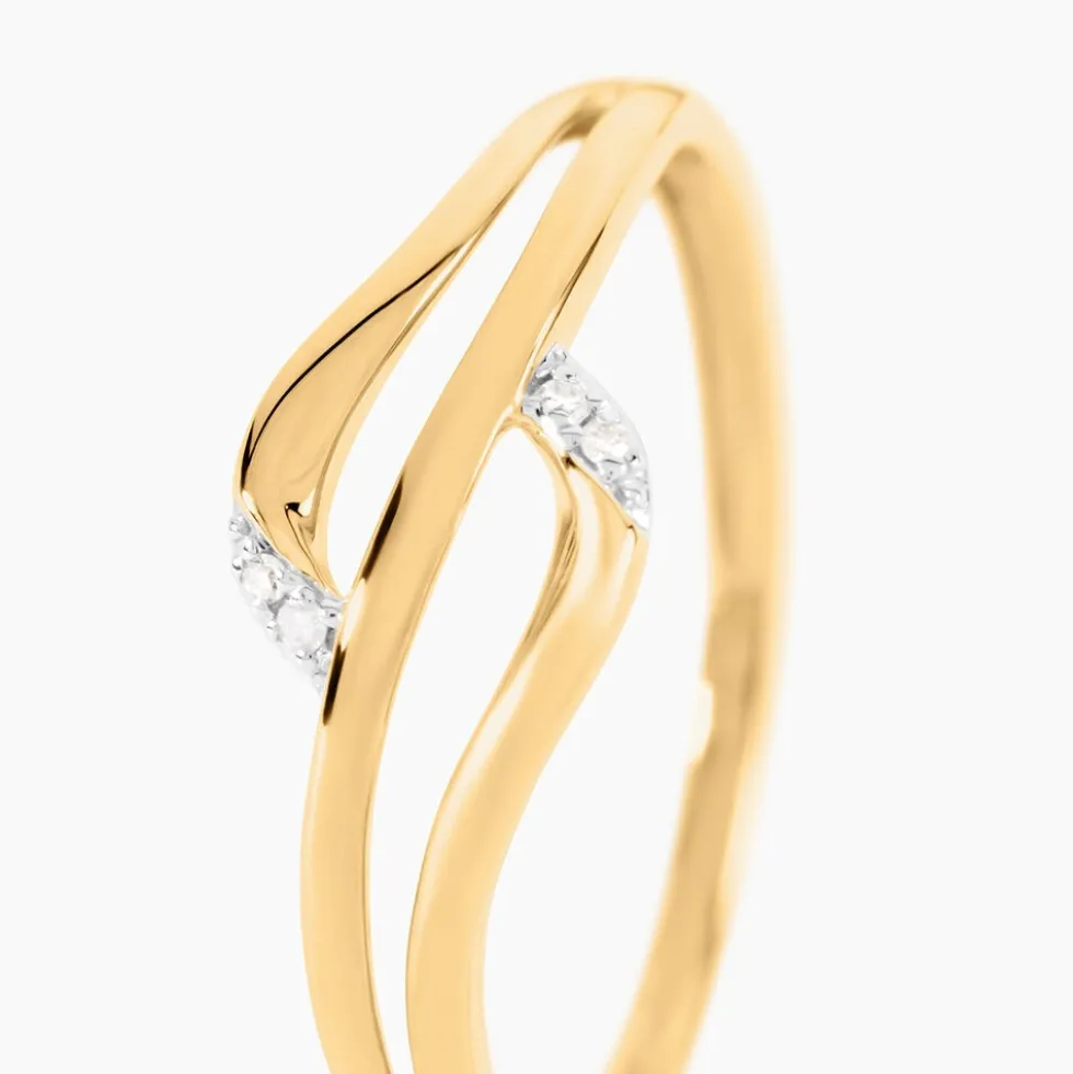 Bague Kipling Or Jaune Diamant