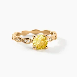 Bague Kurt Plaqué Or Jaune Oxyde De Zirconium