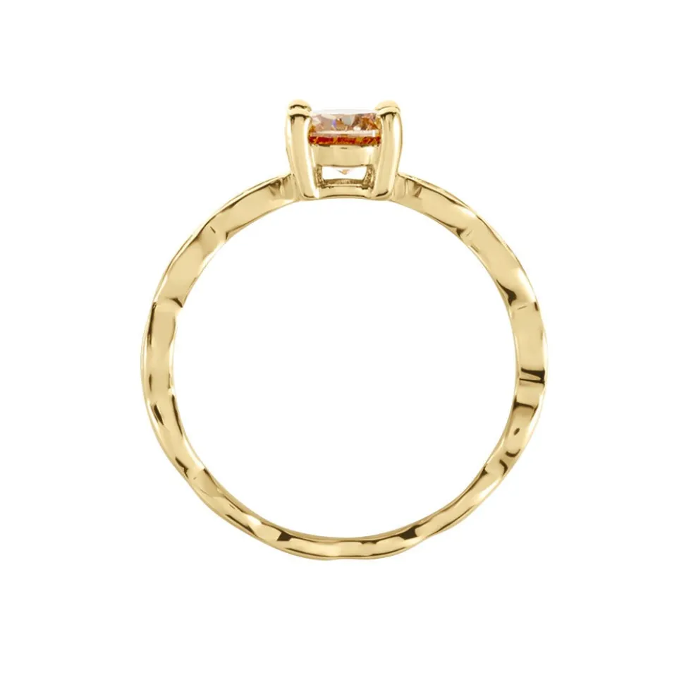 Bague Kurt Plaqué Or Jaune Oxyde De Zirconium