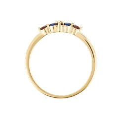 Bague Laeticia Plaqué Or Doré Pierres De Synthèses