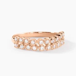 Bague Lexane Argent Rose Oxyde De Zirconium