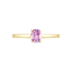 Bague Lily Or Jaune Amethyste