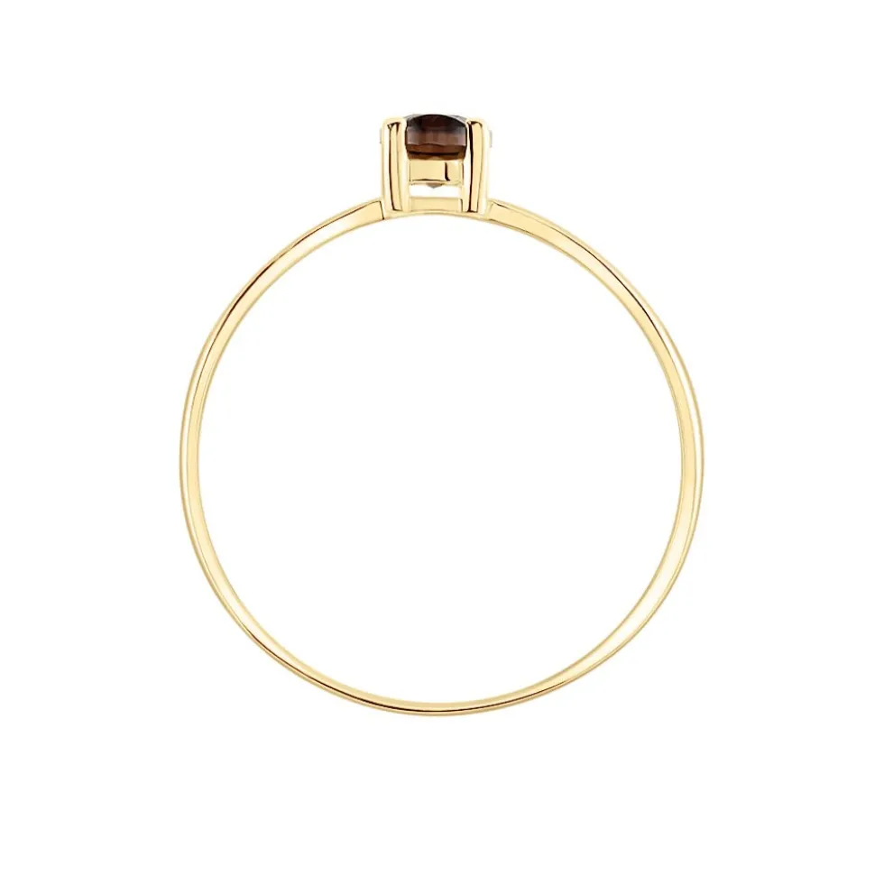 Bague Lily Or Jaune Quartz