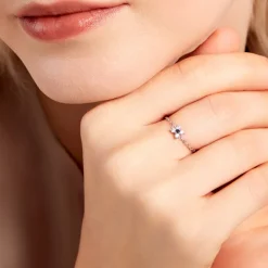 Bague Lindie Argent Blanc Oxyde De Zirconium