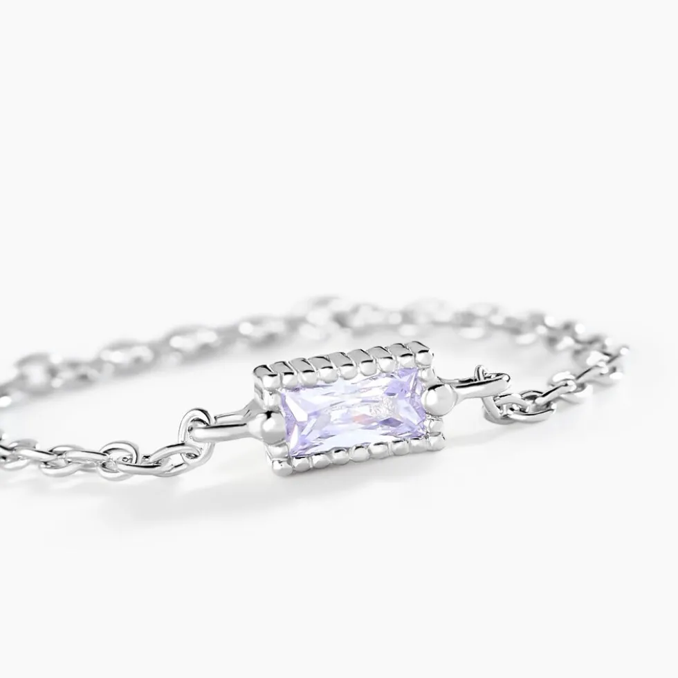 Bague Lipa Argent Blanc Oxyde De Zirconium