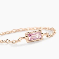 Bague Lipa Argent Rose Oxyde De Zirconium