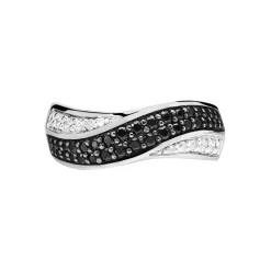 Bague Lizéa Argent Blanc Oxyde De Zirconium