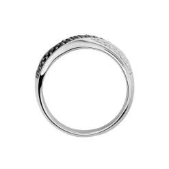 Bague Lizéa Argent Blanc Oxyde De Zirconium