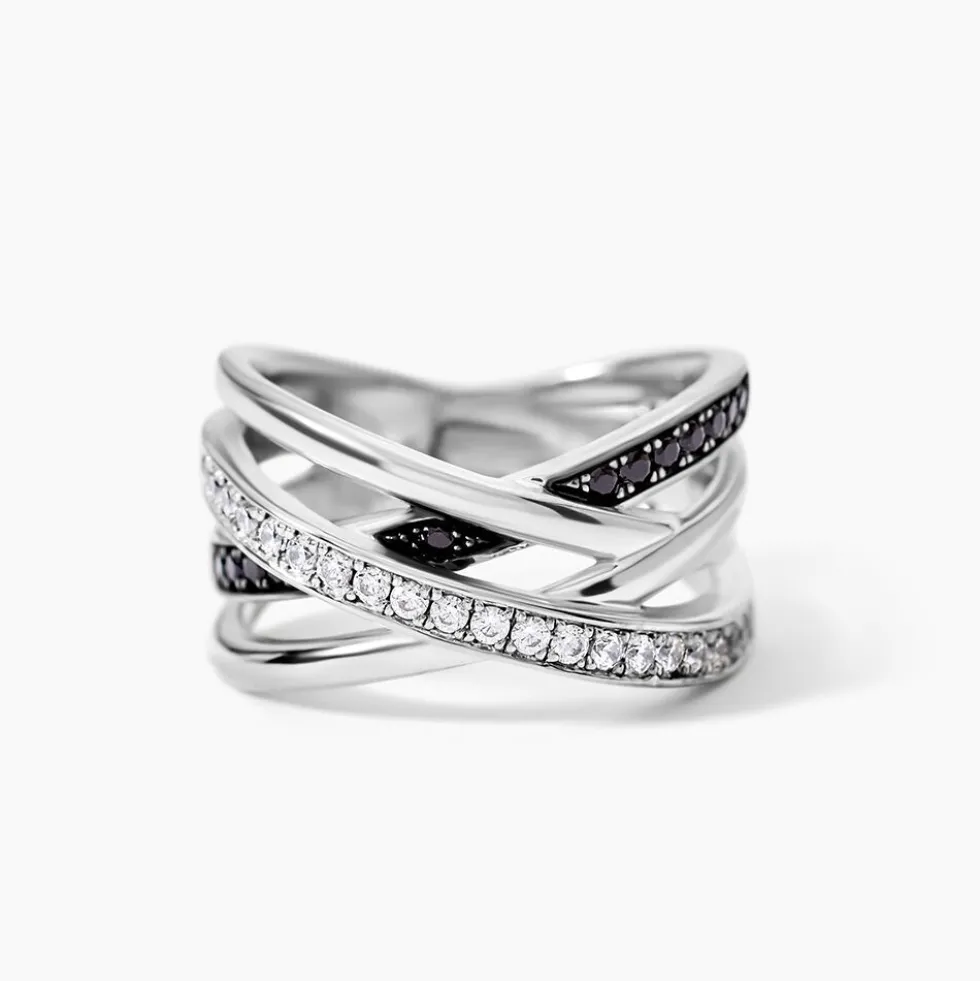 Bague Léona Argent Blanc Oxyde De Zirconium