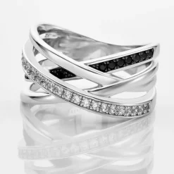 Bague Léona Argent Blanc Oxyde De Zirconium