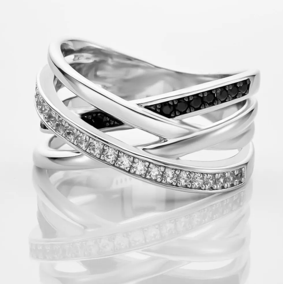 Bague Léona Argent Blanc Oxyde De Zirconium