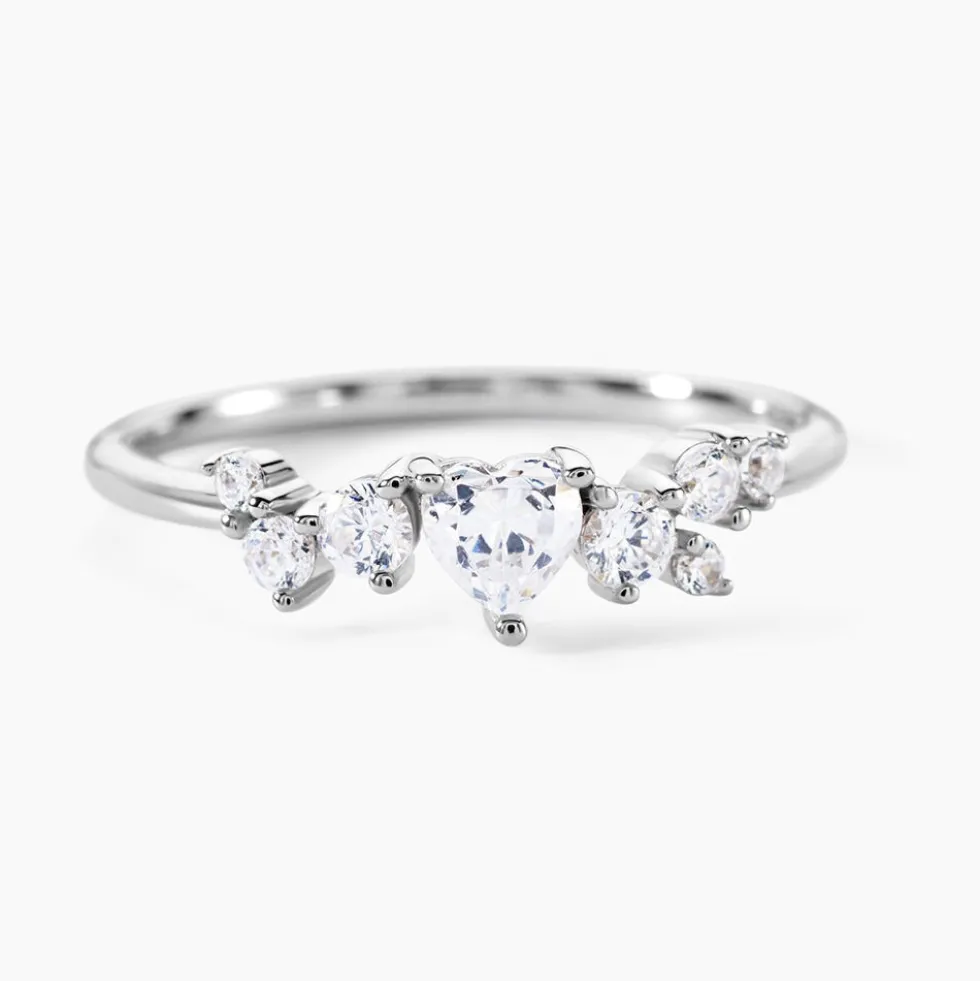Bague Lovella Argent Blanc Oxyde De Zirconium