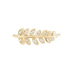 Bague Luz Plaque Or Jaune Oxyde De Zirconium