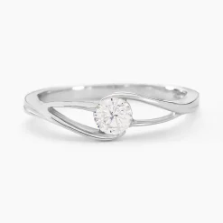 Bague Lysie Argent Blanc Oxyde De Zirconium