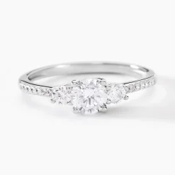 Bague Mallory Argent Blanc Oxyde De Zirconium