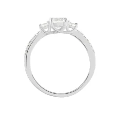 Bague Mallory Argent Blanc Oxyde De Zirconium