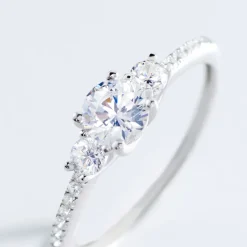 Bague Mallory Argent Blanc Oxyde De Zirconium