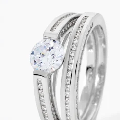 Bague Malou Argent Blanc Oxyde De Zirconium