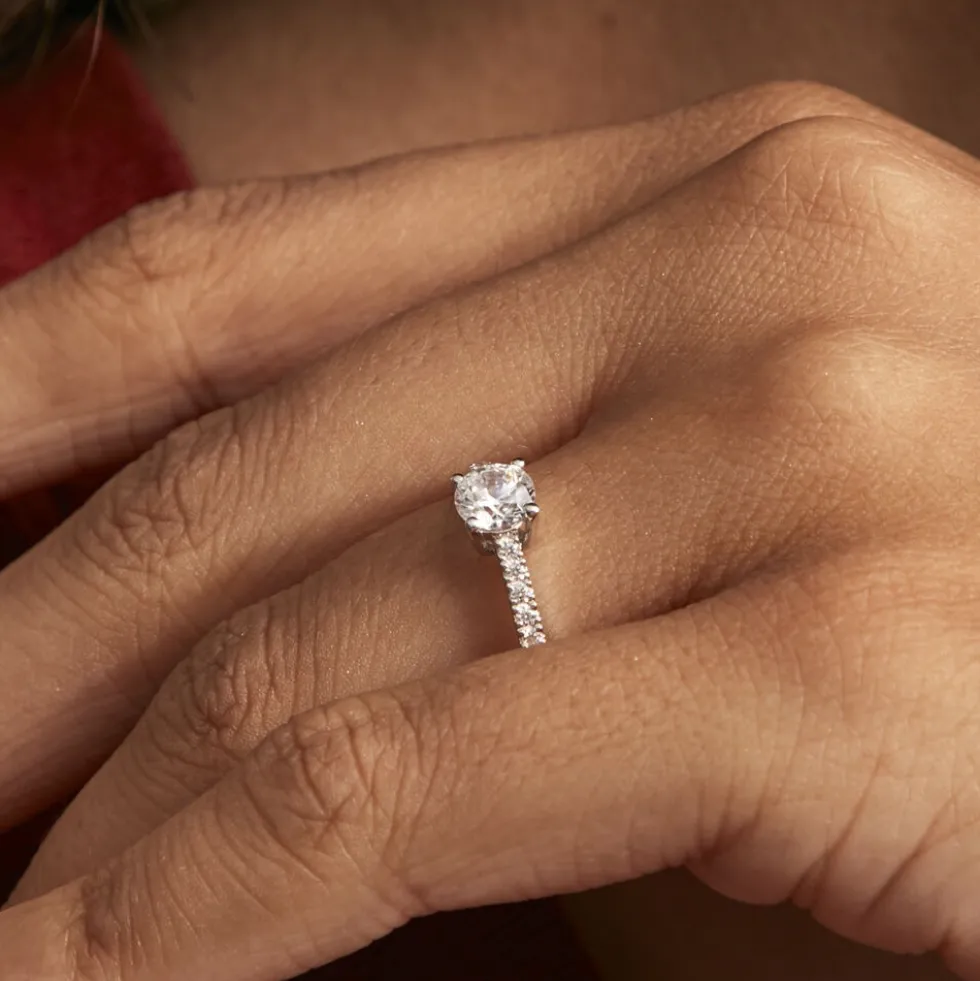 Bague Manon Or Blanc Oxyde De Zirconium