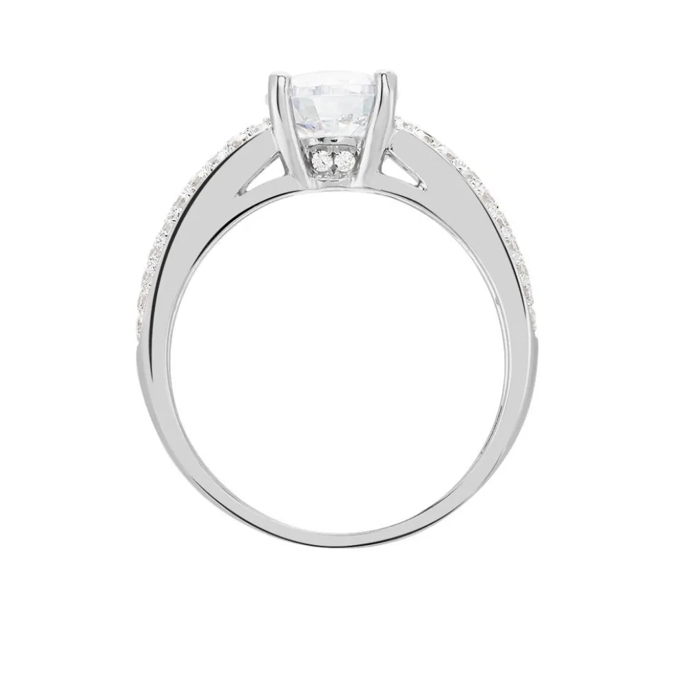 Bague Marilyn Argent Blanc Oxyde De Zirconium