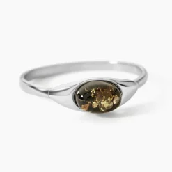 Bague Marquita Argent Blanc Ambre