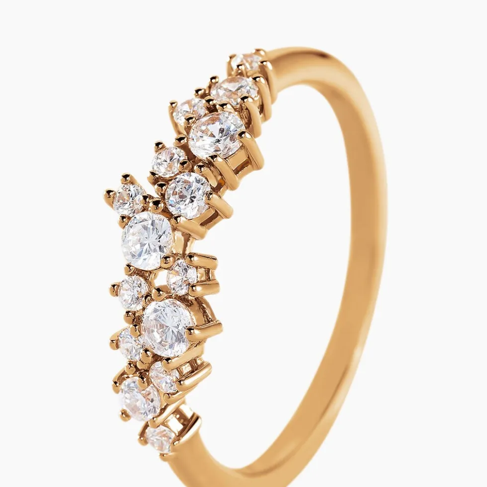 Bague Maïssa Plaqué Or Doré Oxyde De Zirconium