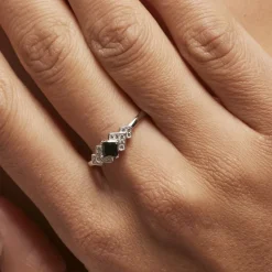 Bague Maymana Argent Blanc Oxyde De Zirconium