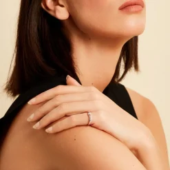Bague Melanie Argent Blanc Oxyde De Zirconium