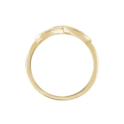 Bague Merane Plaqué Or Jaune Oxyde De Zirconium