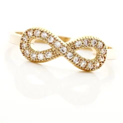 Bague Merane Plaqué Or Jaune Oxyde De Zirconium