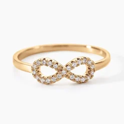 Bague Merane Plaqué Or Jaune Oxyde De Zirconium