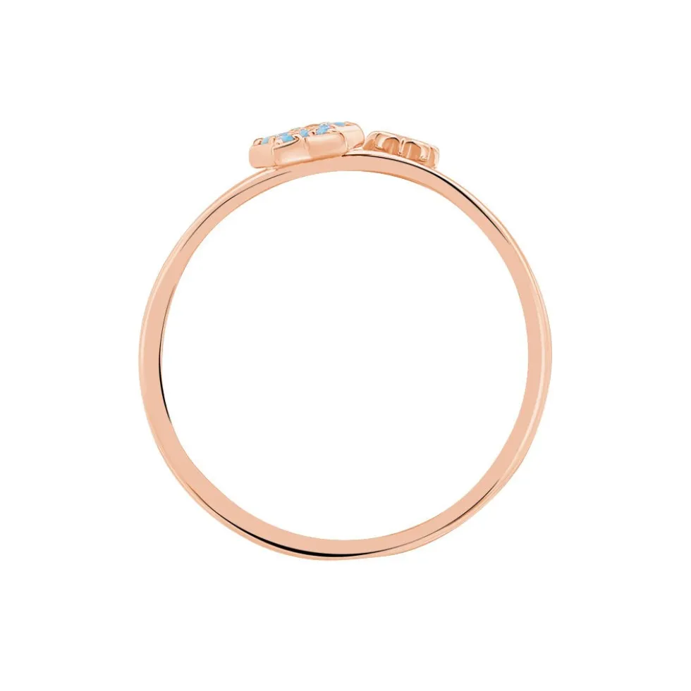 Bague Miguele Argent Rose Oxyde De Zirconium