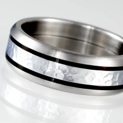 Bague Mollie Acier Blanc