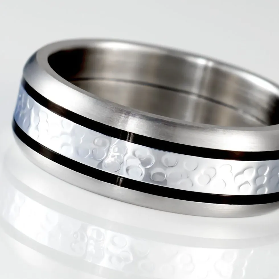 Bague Mollie Acier Blanc