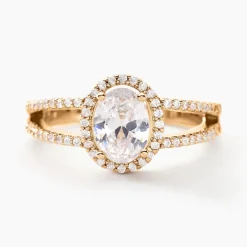 Bague Myriama Plaqué Or Jaune Oxyde De Zirconium