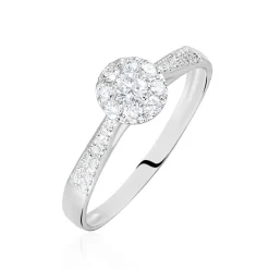 Bague Neptune Or Blanc Diamant