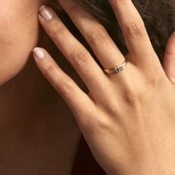 Bague Nesryne Or Jaune Saphir
