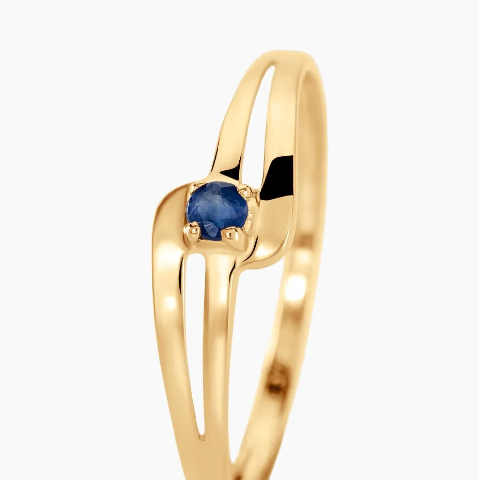 Bague Nesryne Or Jaune Saphir