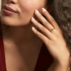 Bague Nesryne Or Jaune Saphir
