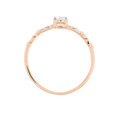 Bague Norhen Or Rose Oxyde De Zirconium