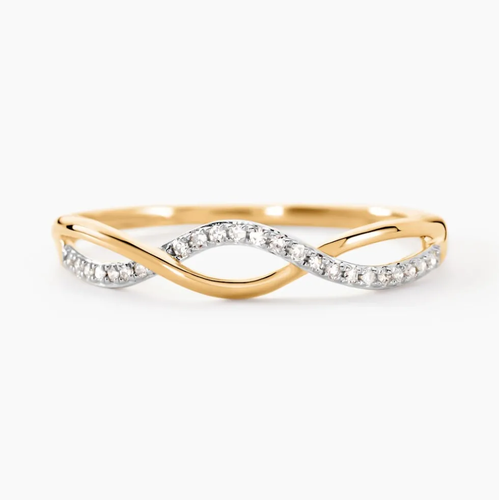 Bague Nucia Or Jaune Diamant