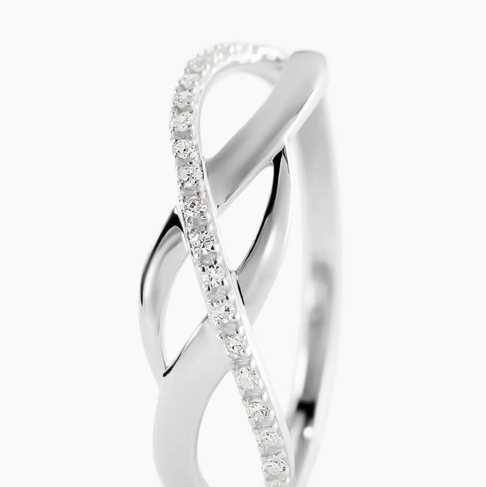 Bague Omnia Or Blanc Diamant