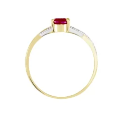 Bague Or Jaune Candice Rubis