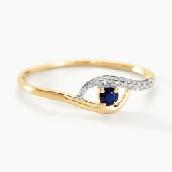 Bague Or Jaune Karmele Saphir