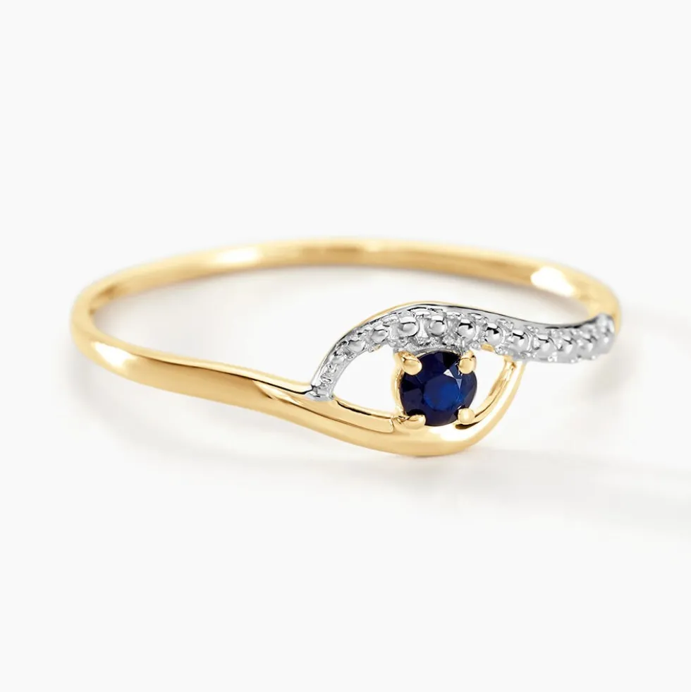 Bague Or Jaune Karmele Saphir