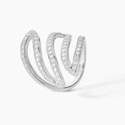 Bague Orsina Argent Argenté Oxyde De Zirconium