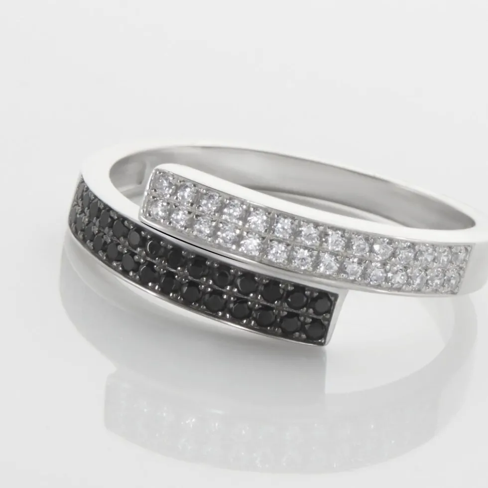 Bague Ouarida Argent Blanc Oxyde De Zirconium