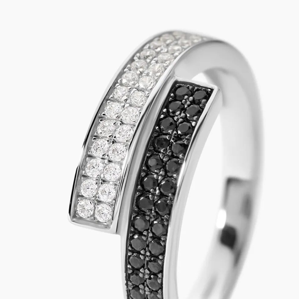 Bague Ouarida Argent Blanc Oxyde De Zirconium