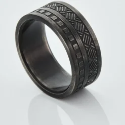 Bague Phebus Him Acier Noir