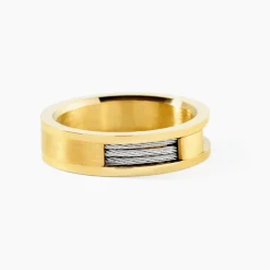 Bague Phebus Him Classique Acier Jaune